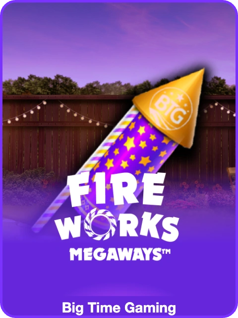 Fireworks lobby thumbnail — Big Time Gaming, rendered by thumbs.store