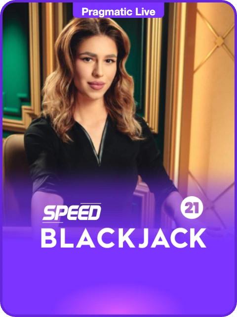 Speed Blackjack 21 lobby thumbnail — Pragmatic Play Live, rendered by thumbs.store