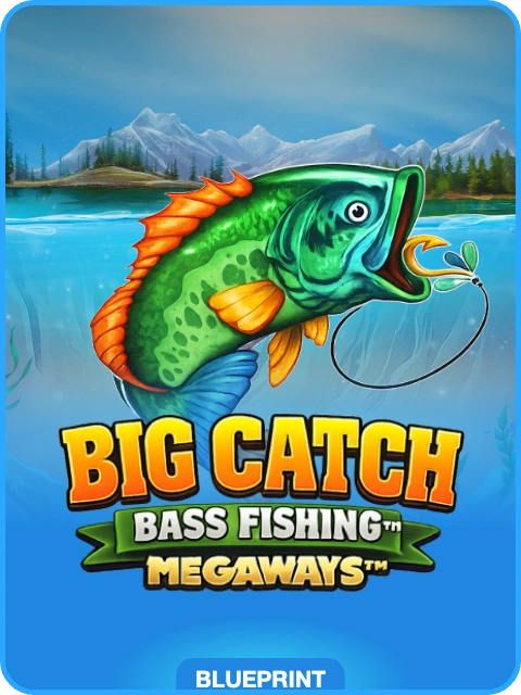 Big Catch Bass Fishing Megaways lobby thumbnail — Blueprint Gaming, rendered by thumbs.store