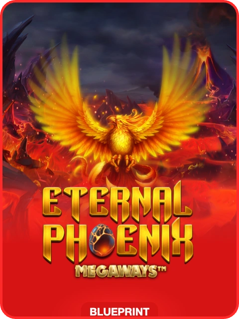 Eternal Phoenix Megaways lobby thumbnail — Blueprint Gaming, rendered by thumbs.store