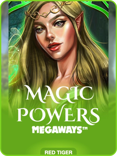 Magic Powers Megaways lobby thumbnail — Red Tiger, rendered by thumbs.store