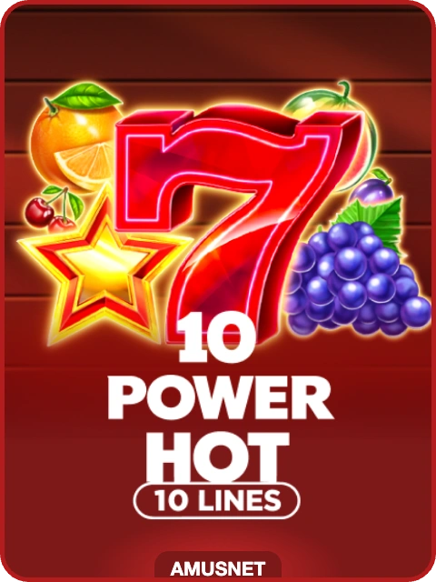 10 Power Hot lobby thumbnail — Amusnet, rendered by thumbs.store