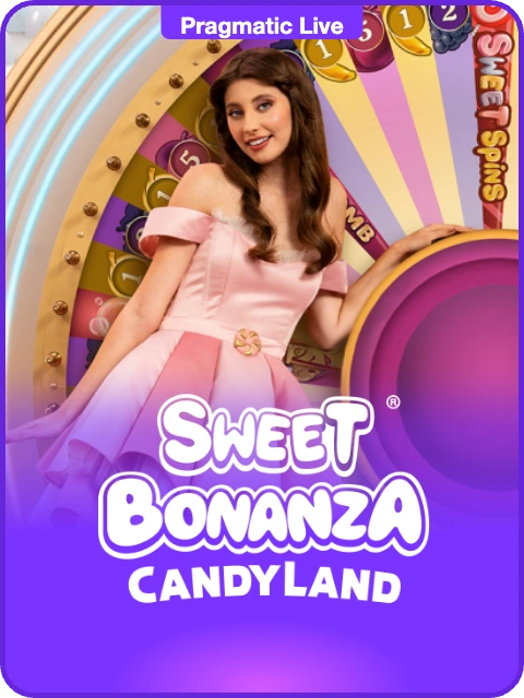 Sweet Bonanza CandyLand lobby thumbnail — Pragmatic Play Live, rendered by thumbs.store