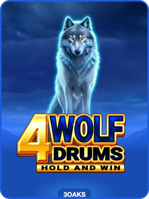 4 Wolf Drums lobby thumbnail — 3 Oaks Gaming, rendered by thumbs.store