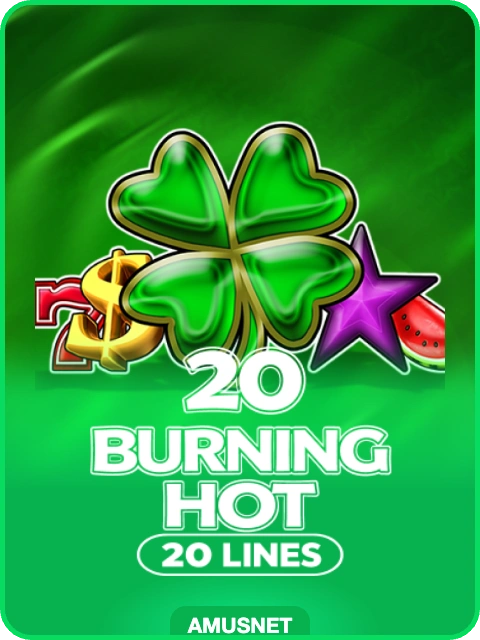 20 Burning Hot 20 lines lobby thumbnail — Amusnet, rendered by thumbs.store