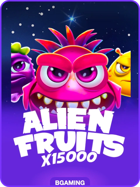 AlienFruits lobby thumbnail — BGaming, rendered by thumbs.store