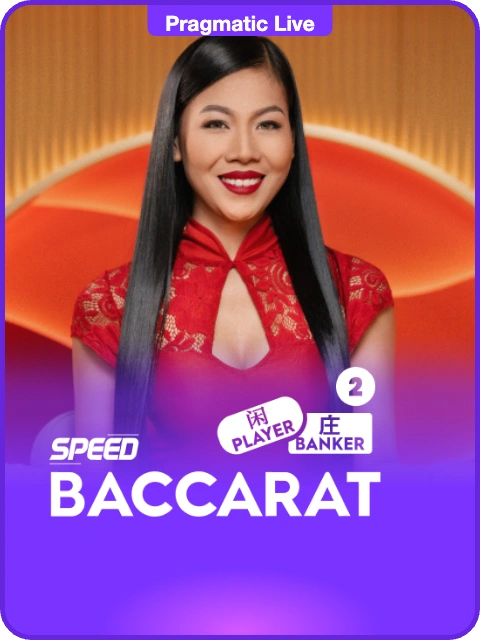 Speed Baccarat 2 lobby thumbnail — Pragmatic Play Live, rendered by thumbs.store