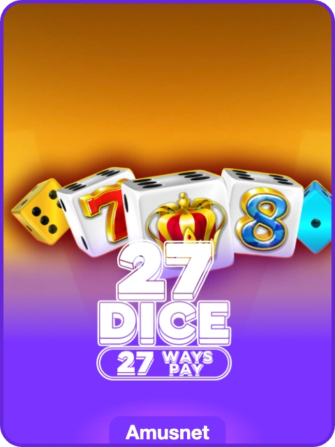27 Dice lobby thumbnail — Amusnet, rendered by thumbs.store