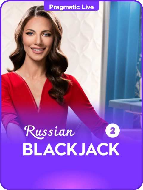 Russian Blackjack 2 lobby thumbnail — Pragmatic Play Live, rendered by thumbs.store