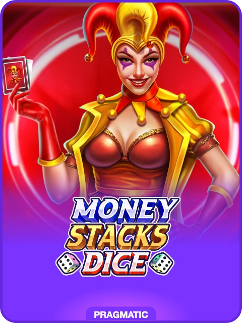 Money Stacks dice lobby thumbnail — Pragmatic Play, rendered by thumbs.store
