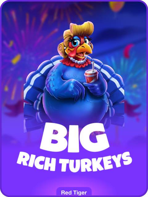 Big Rich Turkeys lobby thumbnail — Red Tiger, rendered by thumbs.store