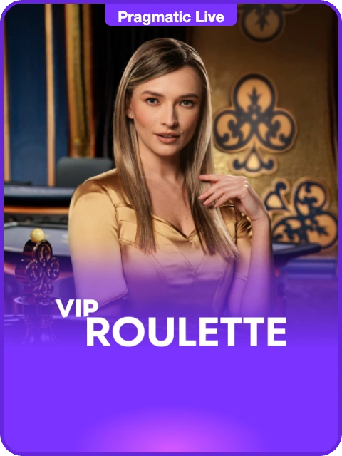 VIP Roulette lobby thumbnail — Pragmatic Play Live, rendered by thumbs.store