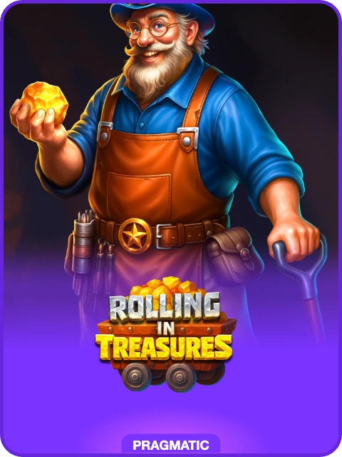 Rolling in Treasures lobby thumbnail — Pragmatic Play, rendered by thumbs.store
