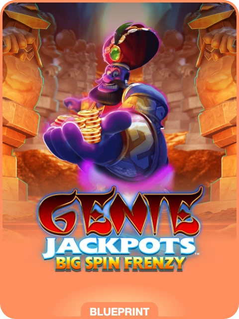 Genie Jackpots Big Spin Frenzy lobby thumbnail — Blueprint Gaming, rendered by thumbs.store