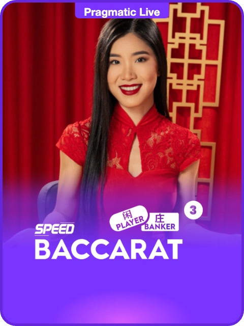 Speed Baccarat 3 lobby thumbnail — Pragmatic Play Live, rendered by thumbs.store