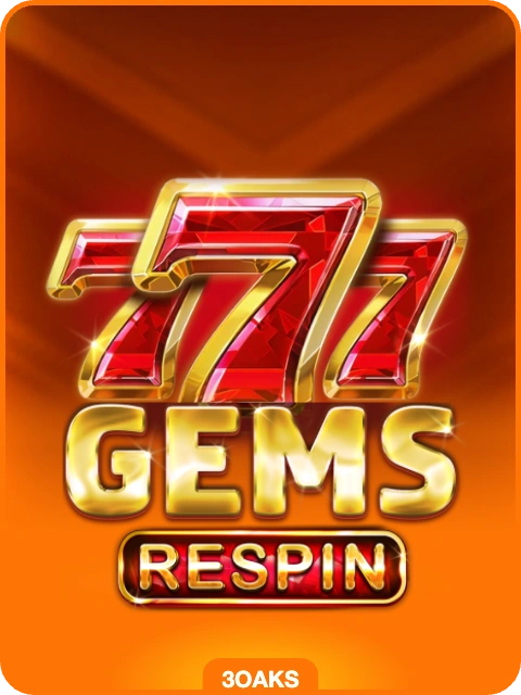 777 Gems Respin lobby thumbnail — 3 Oaks Gaming, rendered by thumbs.store
