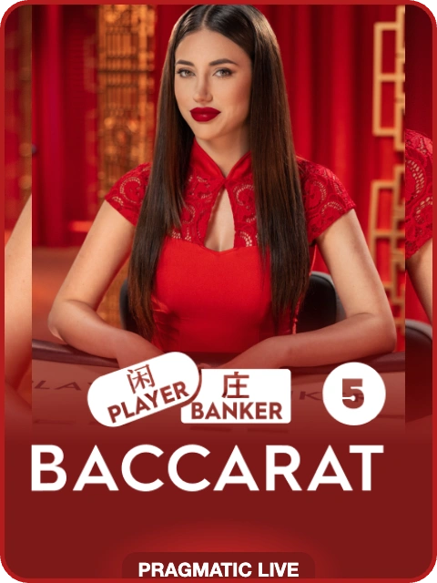 Baccarat 5 lobby thumbnail — Pragmatic Play Live, rendered by thumbs.store