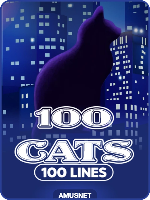 100 Cats lobby thumbnail — Amusnet, rendered by thumbs.store