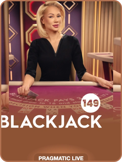 Blackjack 149 lobby thumbnail — Pragmatic Play Live, rendered by thumbs.store