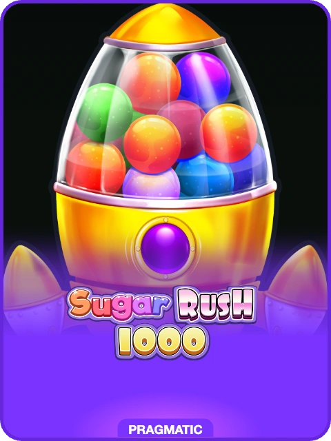 Sugar Rush 1000 lobby thumbnail — Pragmatic Play, rendered by thumbs.store
